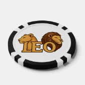 ライオ威厳のあるン&ライオンスフュージョン – はっきりした野生生物 ポーカーチップ (シングル)