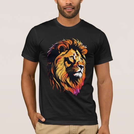ライオ威厳のあるン – ApexプレデターTシャツ Tシャツ (正面)