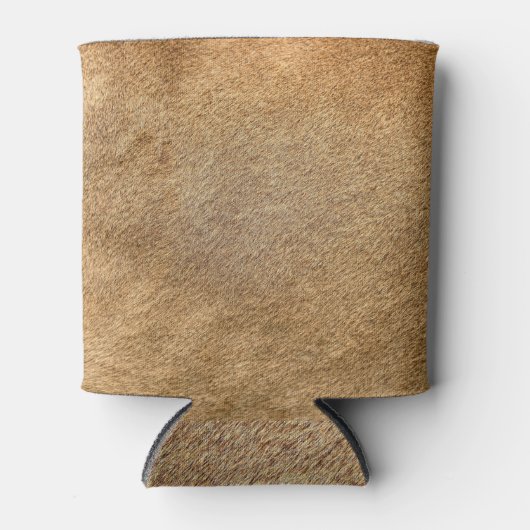 ライオ実在ンスキン：ファーのテクスチャ 缶クーラー (正面)