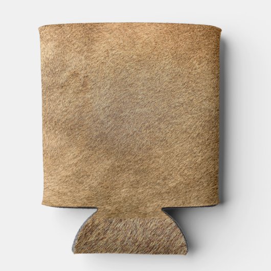 ライオ実在ンスキン：ファーのテクスチャ 缶クーラー (裏面)