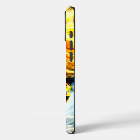 ライオ市松模様にン Case-Mate iPhoneケース (裏面 / 左)