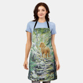 ライオ後を追ンの – エプロン (着用した状態)