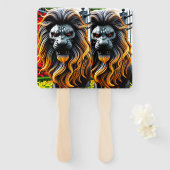 ライオ怒ン ハンドファン (正面&裏面)