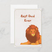 ライオ最高のンパパエバー |父のデイカード (正面/裏面)