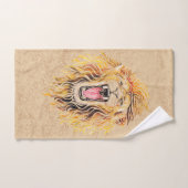 ライオ渦巻形のン ハンドタオル (ハンドタオル)