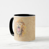 ライオ渦巻形のン マグカップ (正面左)