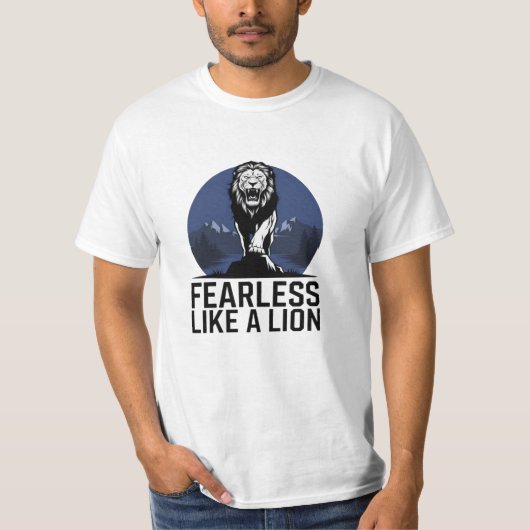 ライオ祝ン・アートとの大きな猫 Tシャツ (正面)