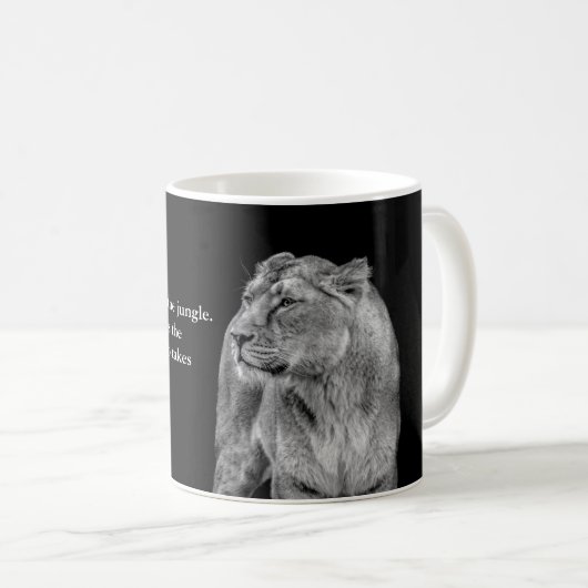 ライオ素晴らしネスをテーマにした感動的コーヒーマグ コーヒーマグカップ (正面右)