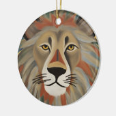 ライオ絵画ン セラミックオーナメント (左)