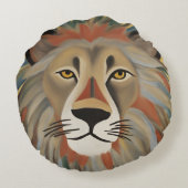ライオ絵画ン ラウンドクッション (裏面)