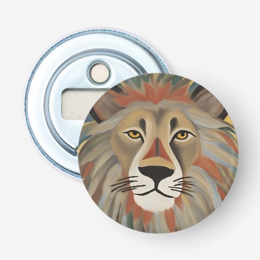 ライオ絵画ン 栓抜き (正面)