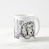 ライオ読ンブックがマグカップを終える コーヒーマグカップ (正面右)