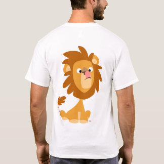 ライオ間抜けン!漫画Tシャツ(背中) Tシャツ