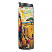 ライオ鮮やかンカラフルモザイク タンブラー (回転右)