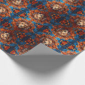 ライオ鮮やかン(フローラモチーフ) ラッピングペーパー (角)