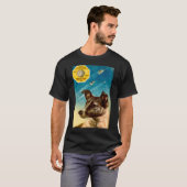 ライカザスプートニク2ロシアの宇宙ドッグ Tシャツ (正面フル)