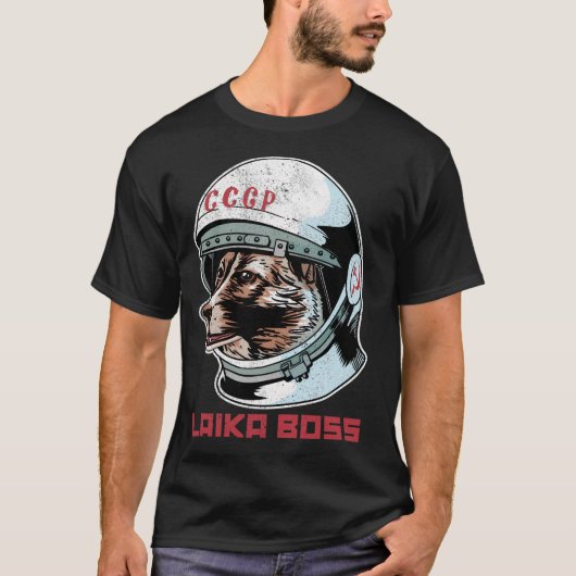 ライカボス宇宙ドッグ Tシャツ (正面)