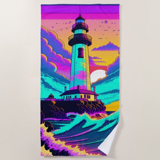 ライカラフルトハウス ビーチタオル (正面)