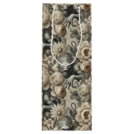 ライカンスロピックスプレンダー – ゴシック人狼男フローラ ワインギフトバッグ (裏面)