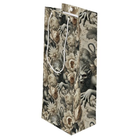 ライカンスロピックスプレンダー – ゴシック人狼男フローラ ワインギフトバッグ (裏面アングル)