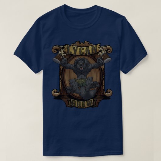 ライカン醸造 Tシャツ (デザイン正面)