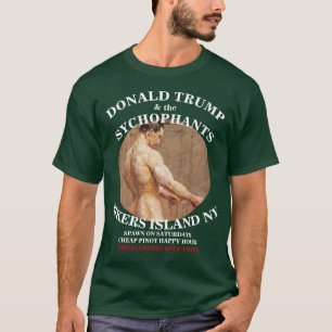 ライカーズ島トランプTシャツ刑務所スポンジ浴 Tシャツ
