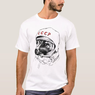 ライカ宇宙ドッグ製品ヴィンテージCCCPソ連ロシア Tシャツ