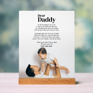 ライクパパライクソンドーターハートフェルトパパことわざ アクリルサイン