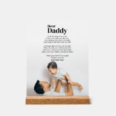 ライクパパライクソンドーターハートフェルトパパことわざ アクリルサイン (正面)