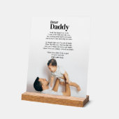 ライクパパライクソンドーターハートフェルトパパことわざ アクリルサイン (傾斜)