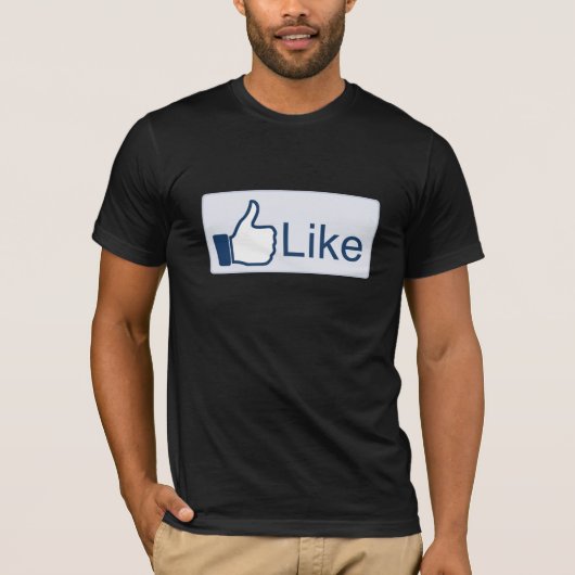 ライクボタンTシャツ Tシャツ (正面)