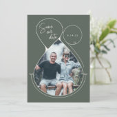 ライコンテンポラリーンアートフォレストグリーンフォト結婚ズ セーブザデート (スタンド正面)