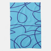 ライコンテンポラリーンアート（青） キッチンタオル (縦)