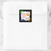 ライザード間抜けギフトラベルの跳躍 スクエアシール (バッグ)