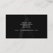 ライザー バーバー ショップ ブラック 名刺 (裏面)