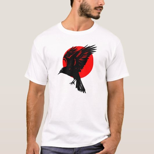 ライジングクロウ – 神秘とパワー Tシャツ (正面)