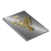 ライジングゴールデンフェニックス金ゴールドフレイムスとシャドウ ノートブック (右側)