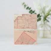 ライジングサンの市が所在するオハイオ郡の地図 ポストカード (スタンド正面)