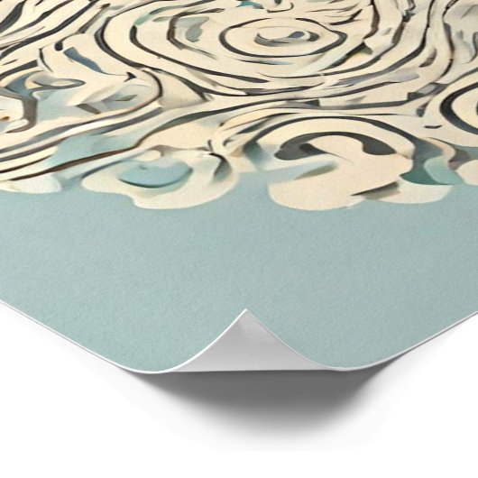 ライジングサンイラストレーションウォールアートポスター ポスター (角)