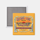 ライジングサンコーヒー マグネット (正面/裏面)