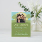 ライジングサン写真テンプレートニューホームアナウンスメント 案内ポストカード (スタンド正面)