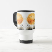 ライジングサン輝くバードビーチグラス トラベルマグ (正面左)