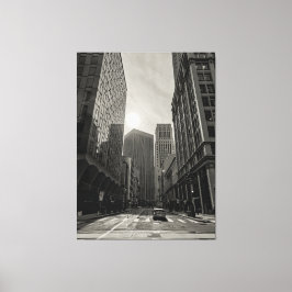 ライジングサン・オーバー・ザ・シティー キャンバスプリント