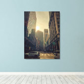 ライジングサン キャンバスプリント (インサイチュ (ウッドフロア))