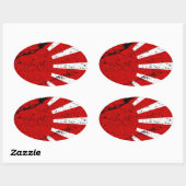 ライジングサン 楕円形シール (シート)