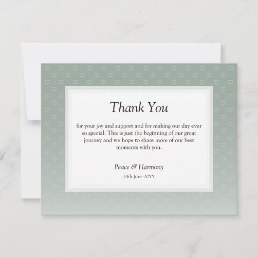 ライジングハートグレーサンキューカード サンキューカード (正面)