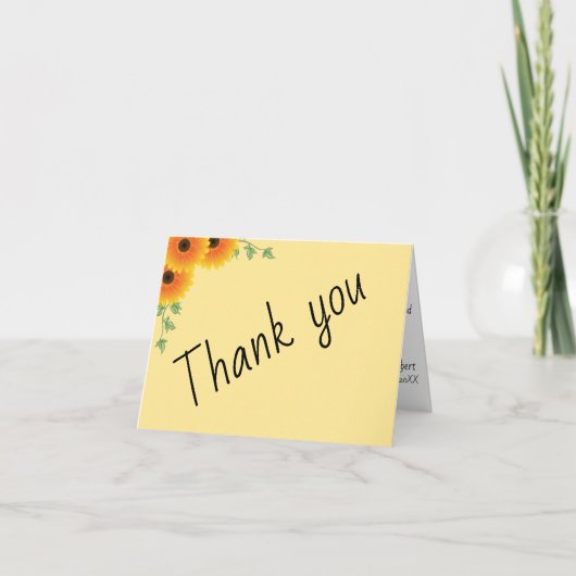 ライジングヒマワリサンキューカード サンキューカード (正面)