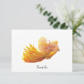 ライジングフェニックスバードイラストレーション サンキューカード (スタンド正面)