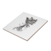 ライジングフェニックスラインアートセラミックタイル タイル (側面)