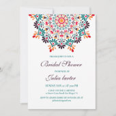 ライジングボホインディアンフュージョンブライダルシャワー 招待状 (正面)